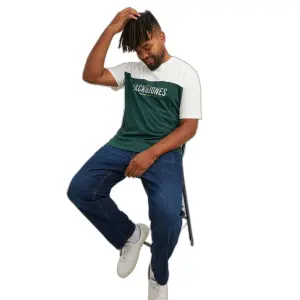 T-shirt groot Jack & Jones Dan Blocking image-3