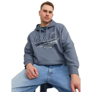 Hooded sweatshirt large size Jack & Jones Logo 2 image-1