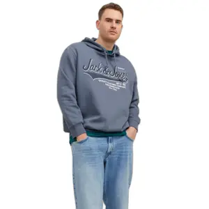Hooded sweatshirt large size Jack & Jones Logo 2 image-3