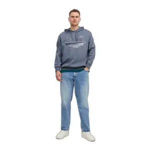 Hooded sweatshirt large size Jack & Jones Logo 2 image-2