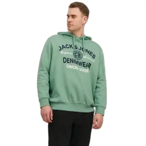 Hooded sweatshirt large size Jack & Jones Logo 2 image-1