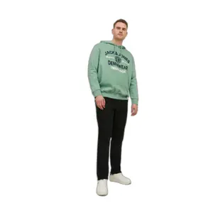 Hooded sweatshirt large size Jack & Jones Logo 2 image-2