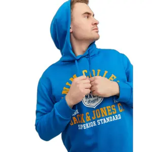 Hooded sweatshirt large size Jack & Jones Logo 2 image-4