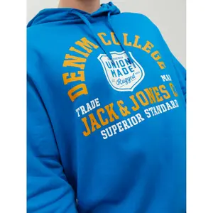 Hooded sweatshirt large size Jack & Jones Logo 2 image-5