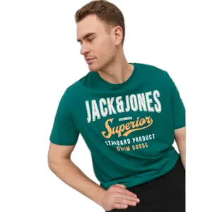 T-Shirt in Übergröße Jack & Jones Logo 2 image-3
