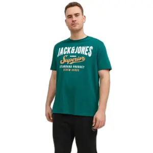T-Shirt in Übergröße Jack & Jones Logo 2 image-1