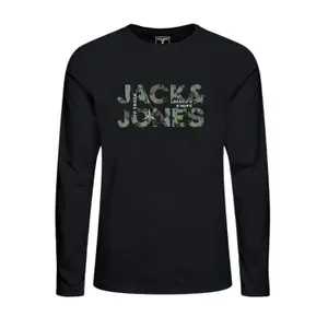 Long-sleeved T-shirt round neck child Jack & Jones Tech Logo image-0