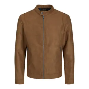 Veste similicuir grande taille Jack & Jones Rocky Clean image-0