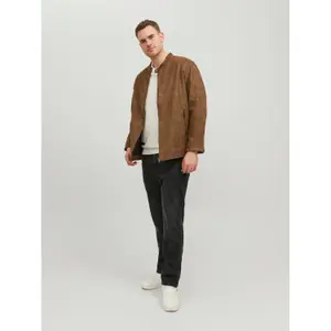 Veste similicuir grande taille Jack & Jones Rocky Clean image-2