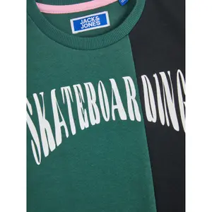 Sweatshirt round neck child Jack & Jones Oli Skater Block LN image-2