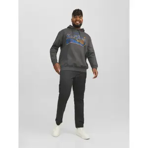 Hoodie in großer Größe Jack & Jones Logo image-2
