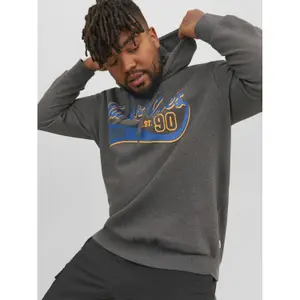 Hoodie in großer Größe Jack & Jones Logo image-4