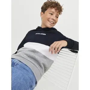 Kinder-Hoodie Jack & Jones Jjereid Blocking image-4