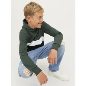 Kinder-Hoodie Jack & Jones Jjereid Blocking image-4