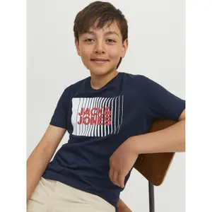 T-shirt round neck child Jack & Jones Corp Logo Play image-3