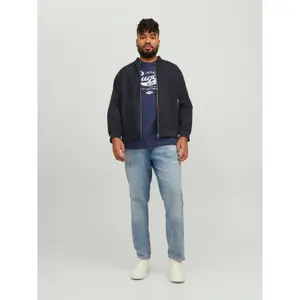 Blouson grande taille Jack & Jones Rocky Faux Suede image-1