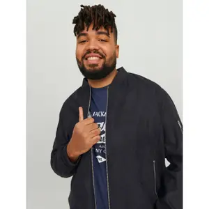 Blouson grande taille Jack & Jones Rocky Faux Suede image-4