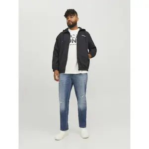 Large hooded tracksuit jacket Jack & Jones Rush image-1