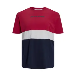 T-shirt large size Jack & Jones Reid Blocking image-0