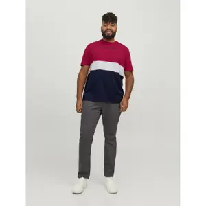 T-shirt large size Jack & Jones Reid Blocking image-2