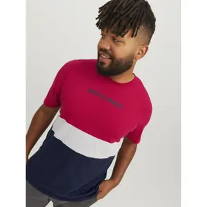 T-shirt large size Jack & Jones Reid Blocking image-3