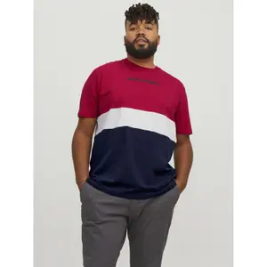 T-shirt large size Jack & Jones Reid Blocking image-1