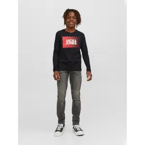 Children's long-sleeved round-neck T-shirt Jack & Jones Corp Logo Play image-1