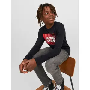 Children's long-sleeved round-neck T-shirt Jack & Jones Corp Logo Play image-4