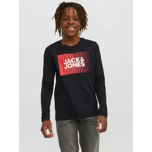 Children's long-sleeved round-neck T-shirt Jack & Jones Corp Logo Play image-2