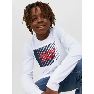 Children's long-sleeved round-neck T-shirt Jack & Jones Corp Logo Play image-4
