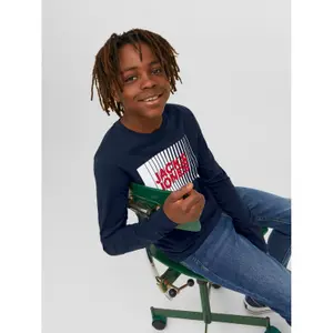 Children's long-sleeved round-neck T-shirt Jack & Jones Corp Logo Play image-3