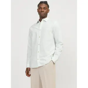 Long-sleeved linen-blend shirt Jack & Jones Summer image-1
