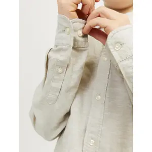 Long sleeve linen shirt child Jack & Jones image-5