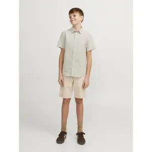 Mixed linen shirt child Jack & Jones image-2