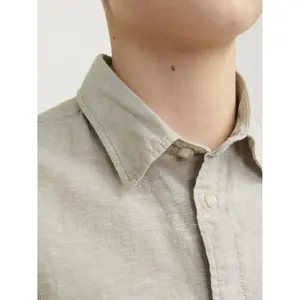 Mixed linen shirt child Jack & Jones image-6