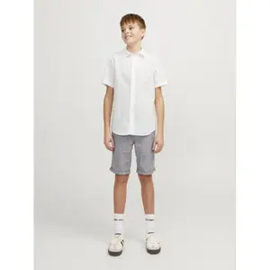 Mixed linen shirt child Jack & Jones image-3