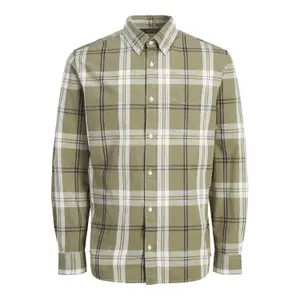 Chemise manches longues Jack & Jones Brook Slub Check image-0