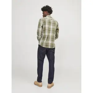 Chemise manches longues Jack & Jones Brook Slub Check image-3