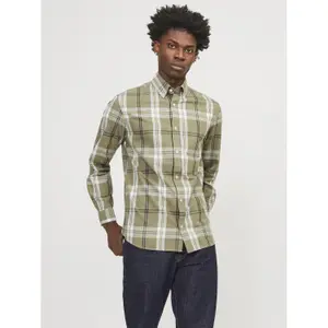 Chemise manches longues Jack & Jones Brook Slub Check image-1