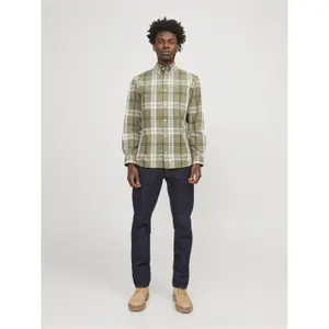 Chemise manches longues Jack & Jones Brook Slub Check image-2