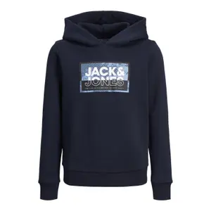 Printed hooded sweatshirt for kids Jack & Jones Logan image-0