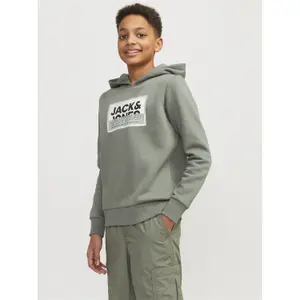 Printed hooded sweatshirt for kids Jack & Jones Logan image-1