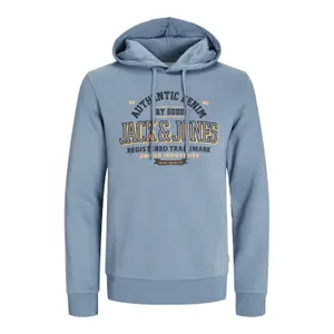 Sweatshirt à capuche 2 col avec logo Jack & Jones image-0