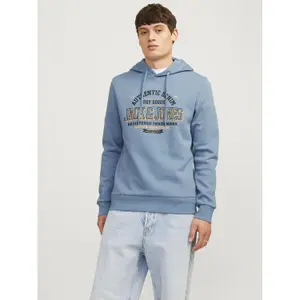 Sweatshirt à capuche 2 col avec logo Jack & Jones image-1