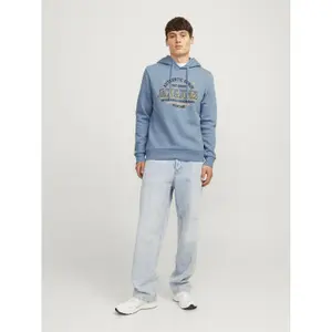 Sweatshirt à capuche 2 col avec logo Jack & Jones image-2