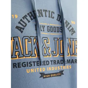 Sweatshirt à capuche 2 col avec logo Jack & Jones image-5