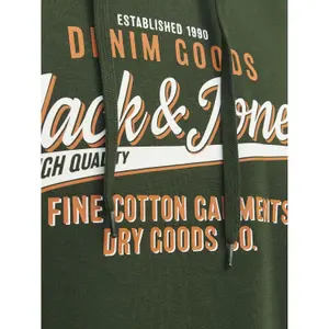 Sweatshirt à capuche 2 col avec logo Jack & Jones image-5