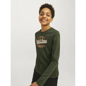 Long-sleeved T-shirt with children's logo Jack & Jones image-6