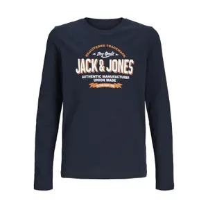 2-neck long-sleeve T-shirt with children's logo Jack & Jones image-0