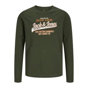 2-neck long-sleeve T-shirt with children's logo Jack & Jones image-0